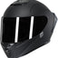 Casco integral motocicleta alerón diseño aerodinámico unisex