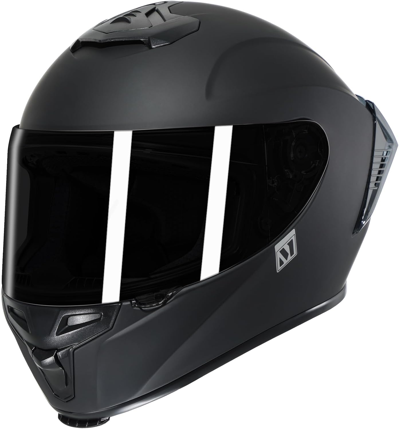 Casco integral motocicleta alerón diseño aerodinámico unisex