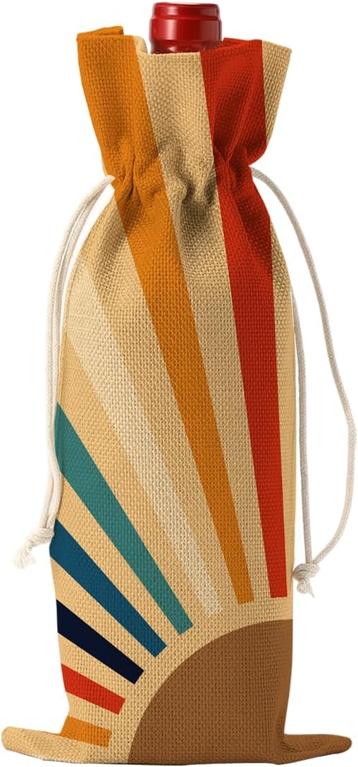 Bolsa de vino bohemia para playa, camping y regalo