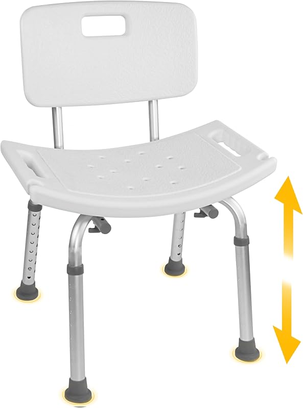 Silla ducha ajustable sin herramientas asiento hidromasaje