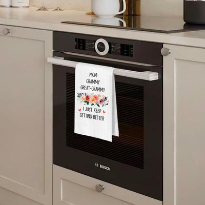Toallas de cocina con diseño de Grammy para regalo a mamá, 16x24 pulgadas