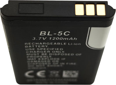 Batería BL-5C 3.7v 1200mAh Recargable para Radio con Protección