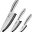 Set 3 Pzas Cuchillos Cocina Plateado Satinado 20x13x9cm