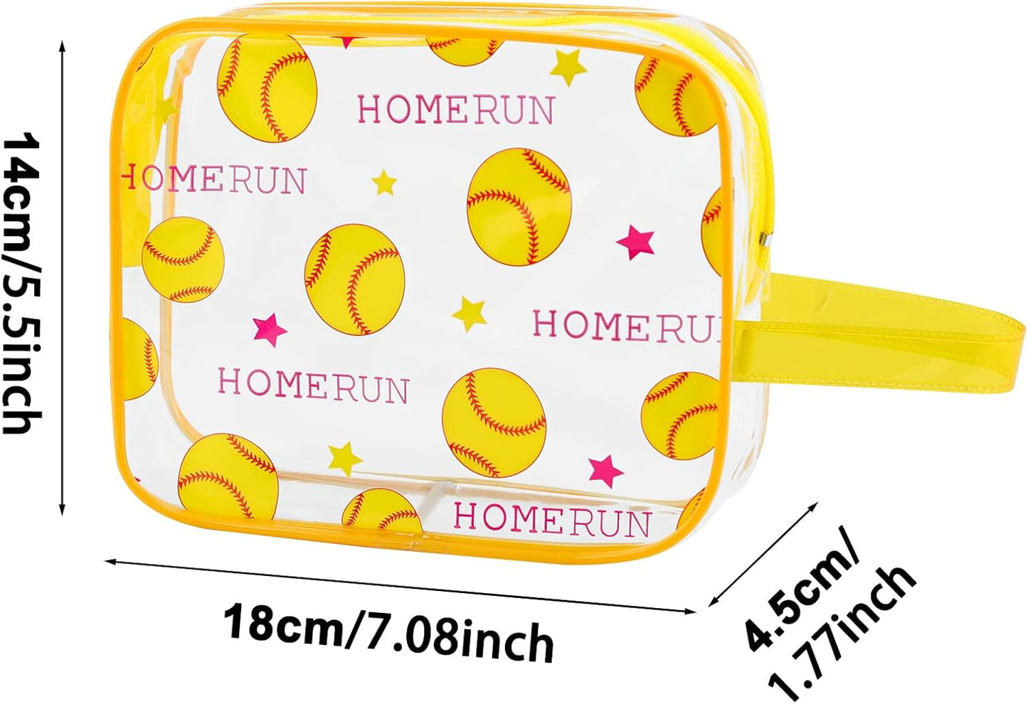 Bolsa cosméticos sóftbol 16 pzas resistente agua