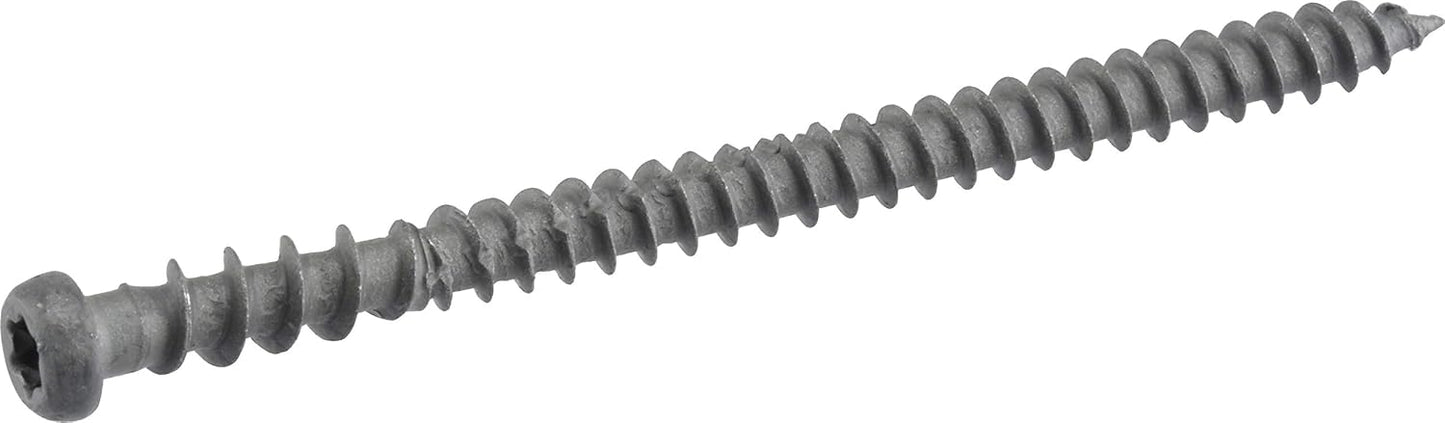 Tornillos cubierta Star-Drive gris #10x2-1/2