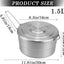 Olla acero inox asa plegable 1.5L para acampar y picnic