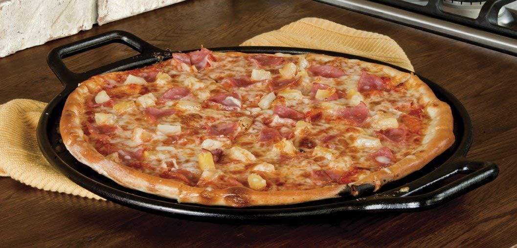 Bandeja pizza hierro fundido 14pulg Negro
