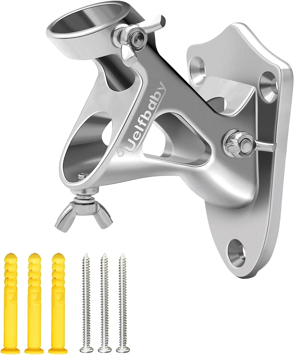 Soporte mástil bandera acero inox 304 con 2 posiciones