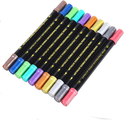 Marcadores metálicos para galletas 10 colores