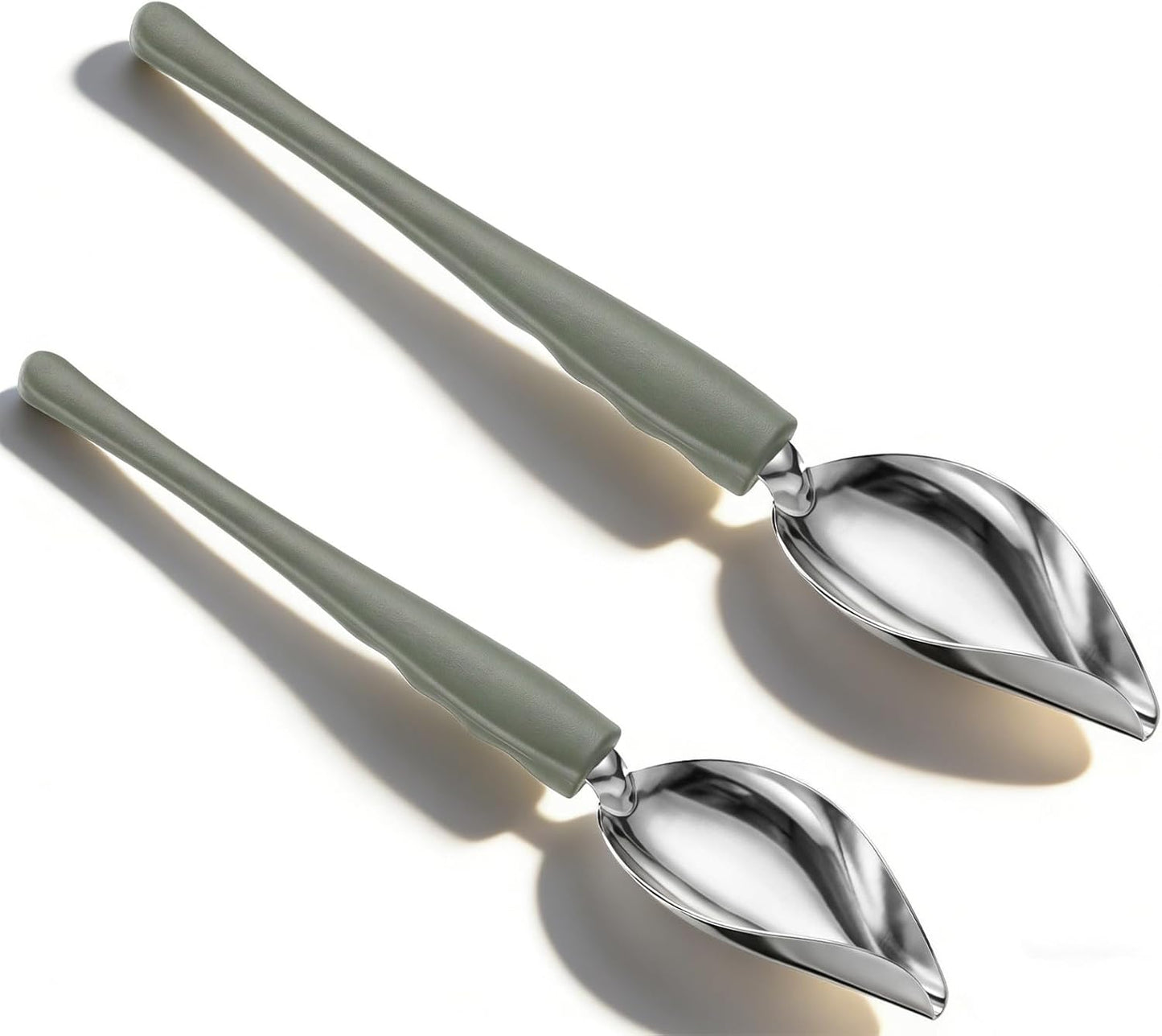 2 Herramientas Inmersión Chocolate Cuchara Llovizna Acero Inox