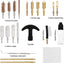 Kit limpieza 21 pzas latón para armas .22 .357 .38 .45