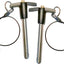 Pasador bloqueo T acero inox 304 cuerda seguridad 15/32x3-5/32