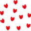 12 Imanes Corazón Rojo Decorativos para Nevera y Pizarra
