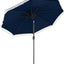 Sombrilla patio 9ft 2 niveles flecos mango manivela