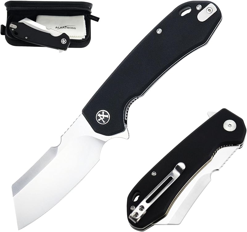 Cuchillo plegable FK058 acero D2 mango G10 EDC negro