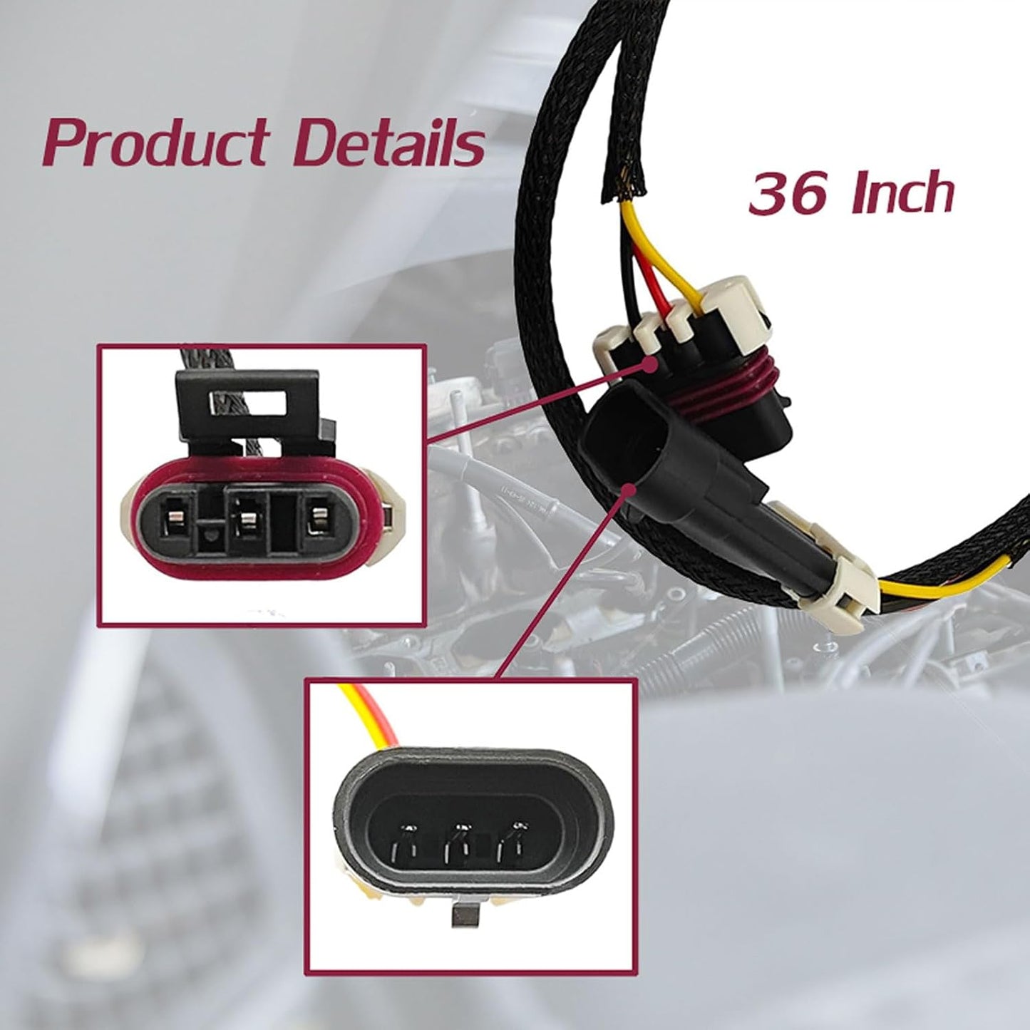 Arnés adaptador extensión 37" LSX comp Camaro 6.0 LS