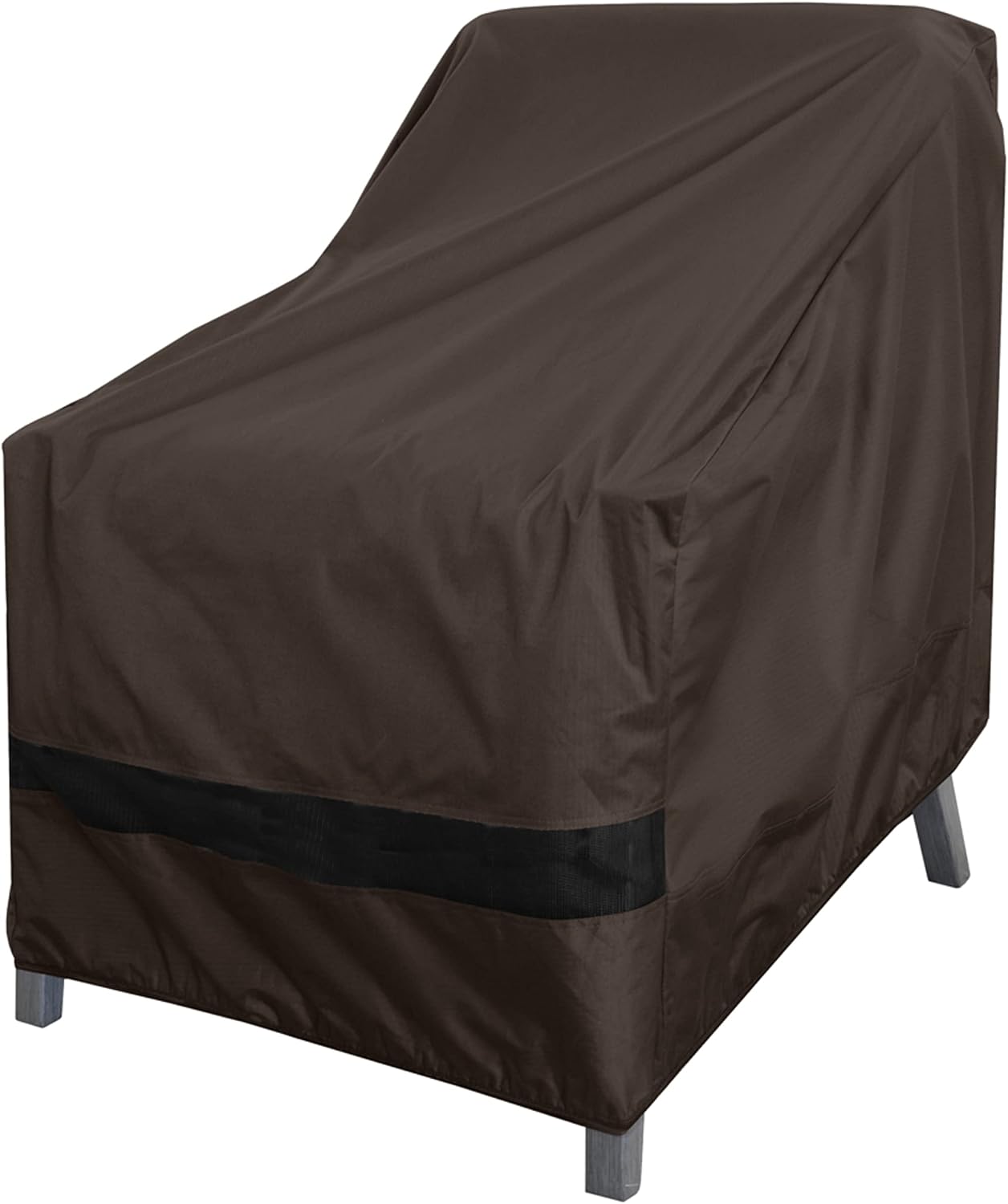 Fundas para muebles patio impermeables 600D marrón oscuro