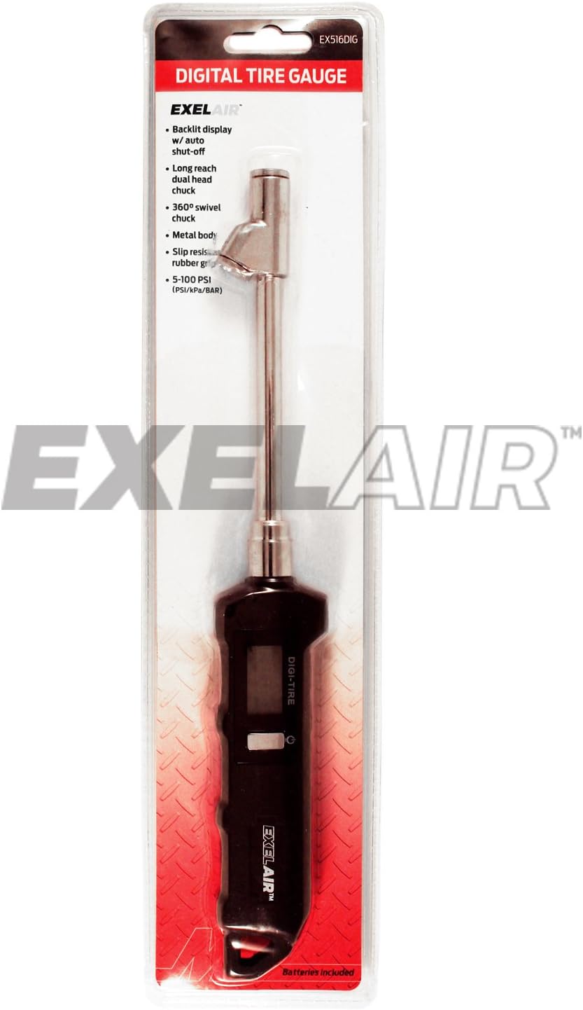 Calibrador digital doble cabezal aire giratorio Negro/Plata