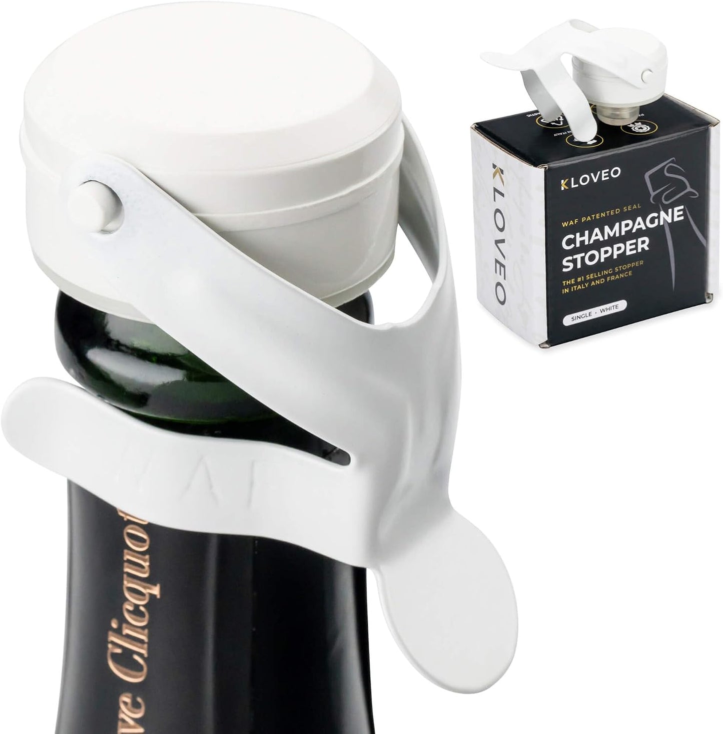 Tapón champán WAF plástico duradero para vino espumoso