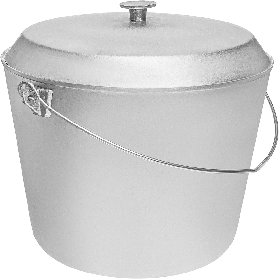 Olla aluminio fundido para fogata camping con tapa
