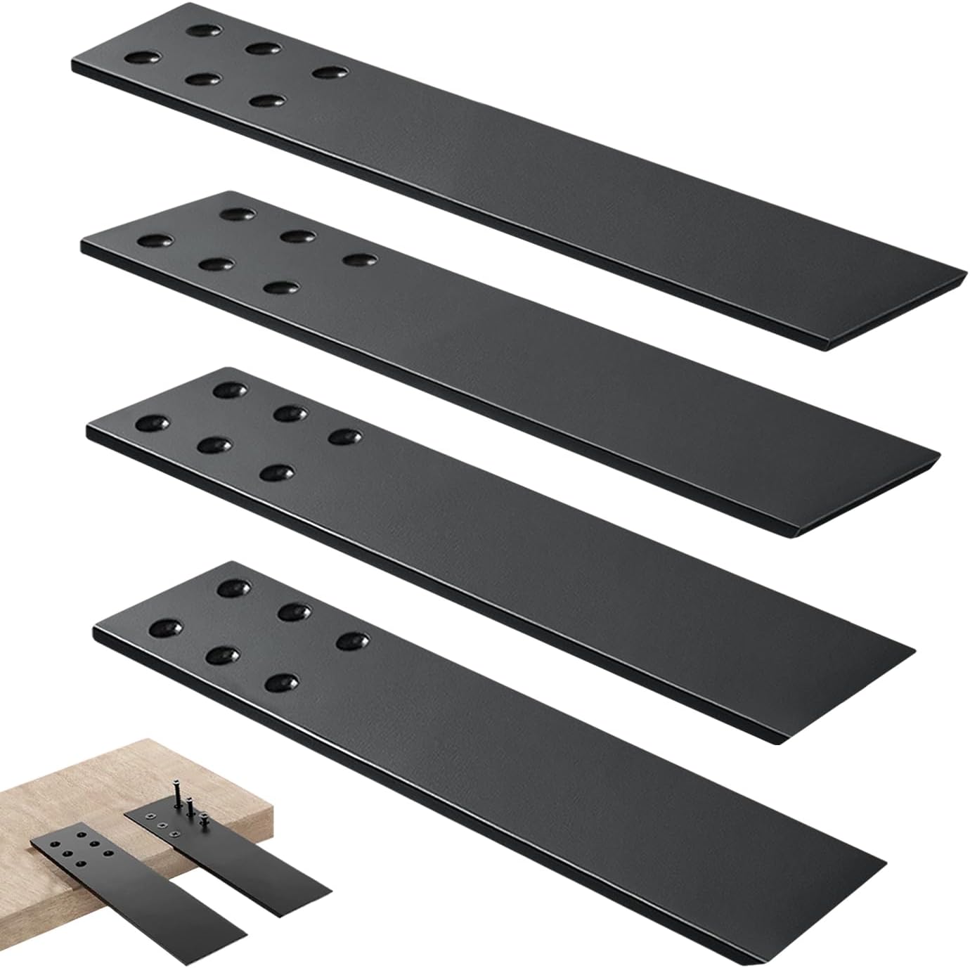 Soportes encimera 14pulg pack 4 para granito cuarzo madera