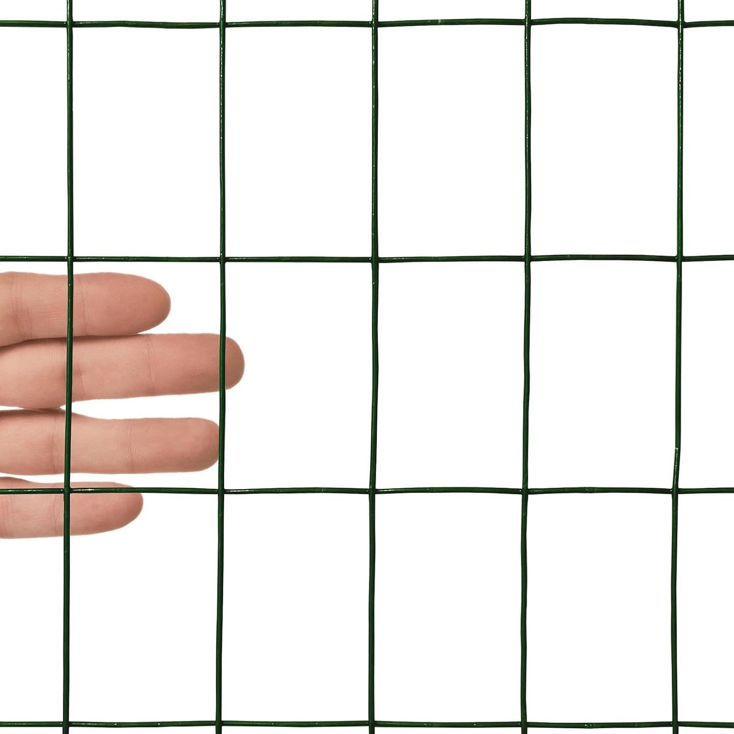 Cerca soldada PVC verde 48x25 16GA