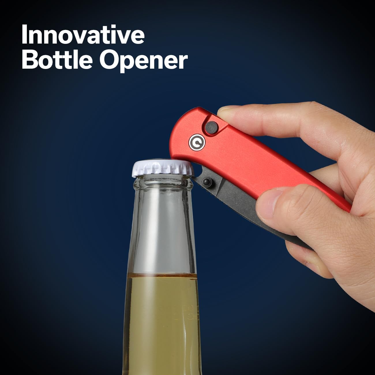 Cuchillo plegable utilitario con bloqueo y abridor
