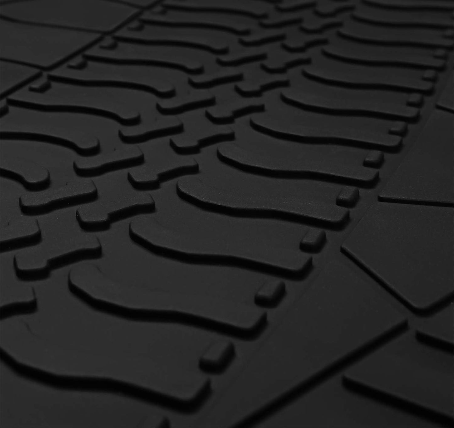 Alfombrilla piso Jeep Compass goma negra ajuste
