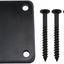 Placa cuello guitarra metal comp. Strat Tele estilo bajo negro