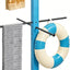 Toallero piscina exterior madera 53" 4 barras ajustables