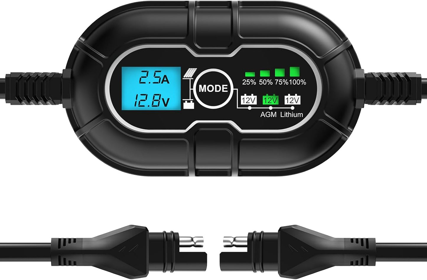 Controlador carga solar MPPT 10A 12V con LCD y sensor