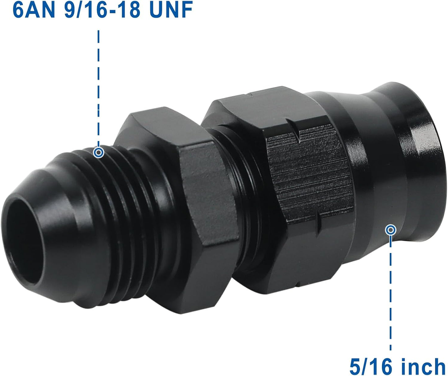 Adaptador compresión línea dura 5/16" 2 Uds