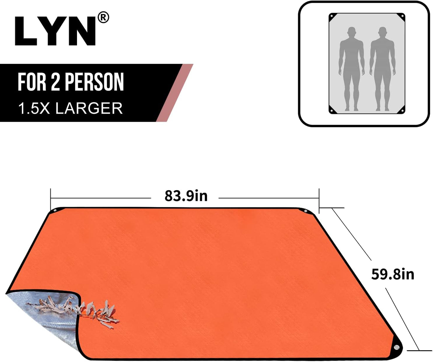 Manta emergencia resistente impermeable camping bushcraft