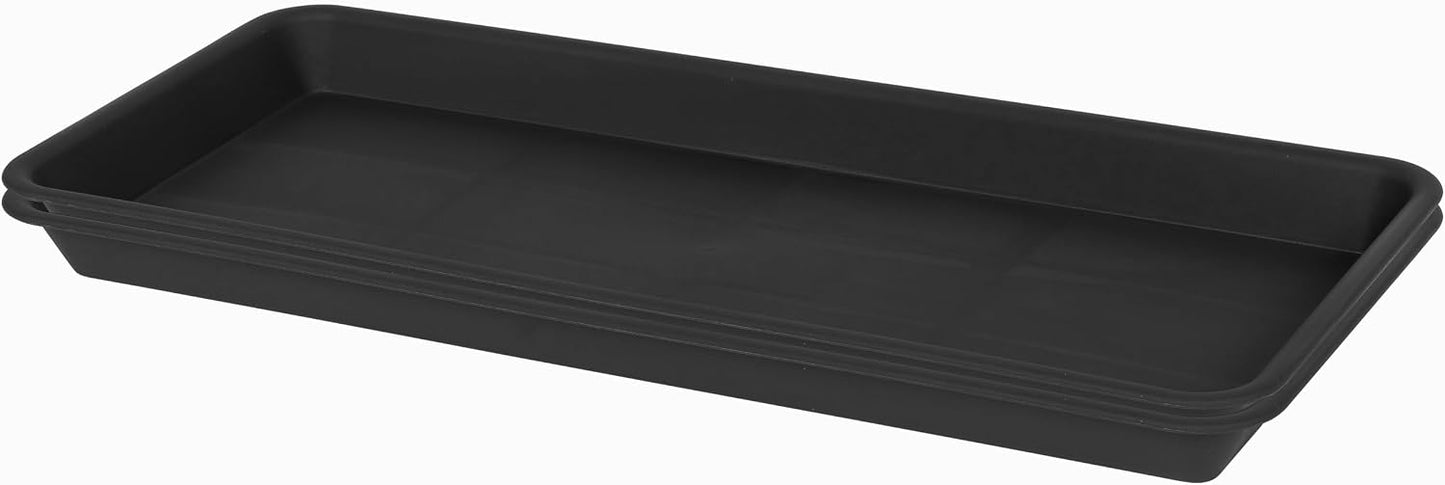 2 Pzas Platillos Plástico 16" para Plantas Interior/Exterior