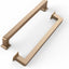 Tiradores cocina metal bronce champán 6.25" set 10