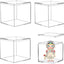 Caja acrílica transparente cuadrada para dulces regalo