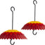 Cubierta protectora comedero pájaros 8pulg deflector rojo