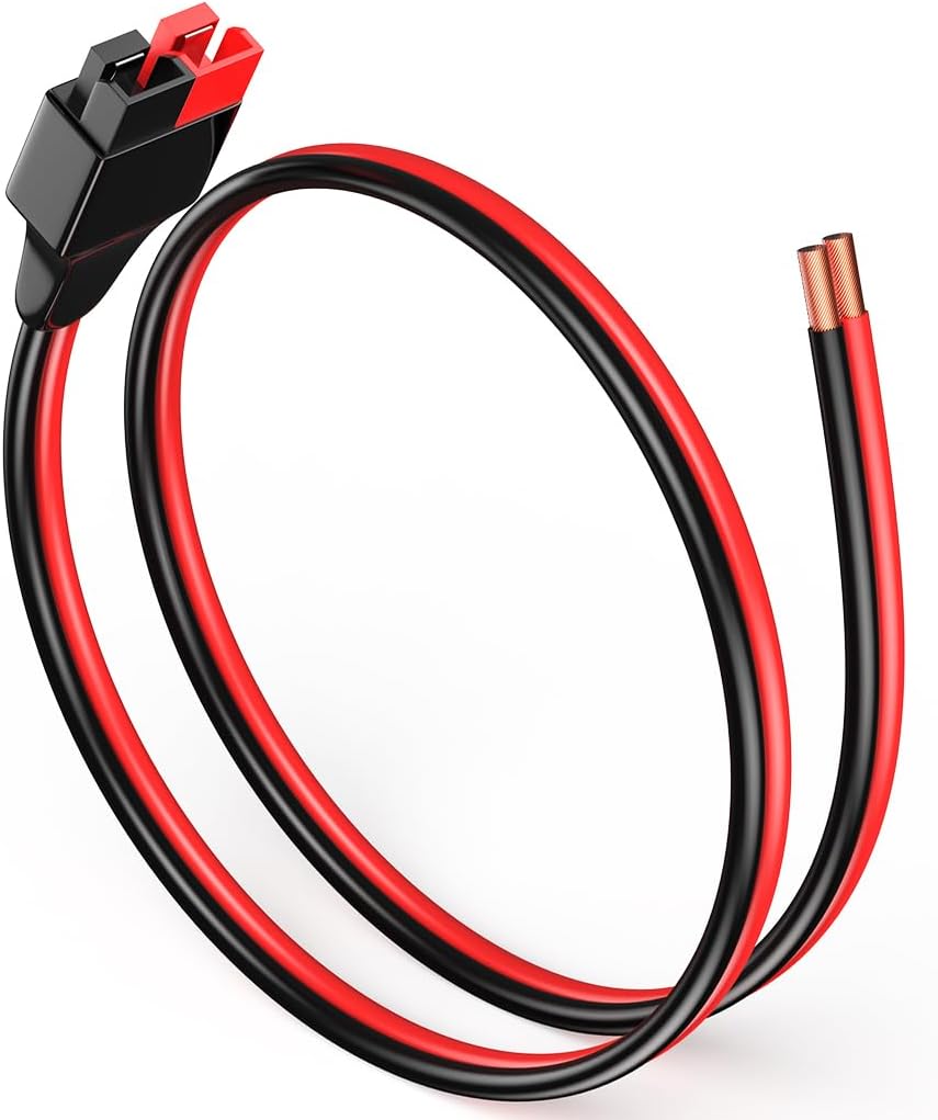 Cable conector Anderson 12 AWG 3 pies 30A generadores
