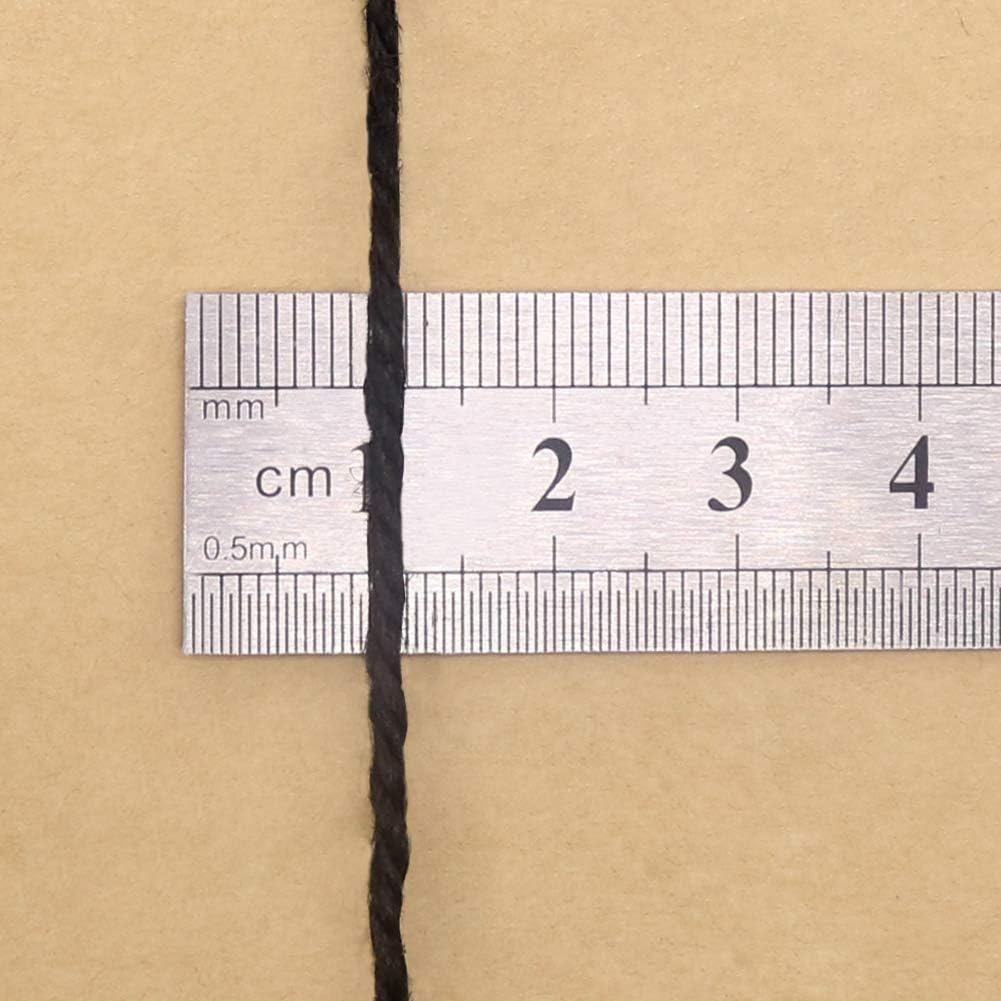 Hilo yute negro 2mm para manualidades y jardín