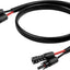 Cable solar 8AWG 3pies con conectores FV impermeables