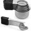 Set 7 Tazas Medidoras Acero Inox 18/8 Apilables Mango Silicona