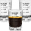 Vaso chupito 2.3oz medidor vino negro
