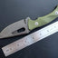 Cuchillo campo acero D2 mango G10 funda Kydex verde