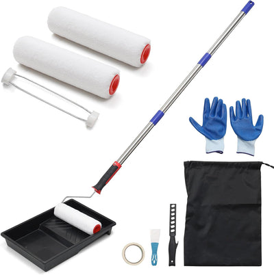 Kit rodillos pintura 13 pzas poste extensión 9pulg 52pulg