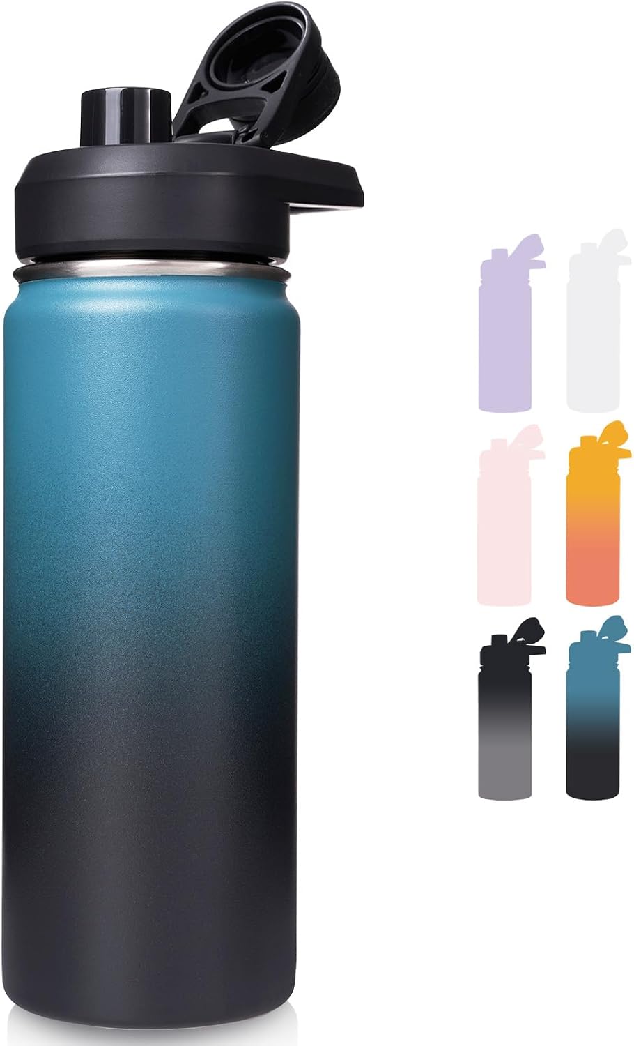 Botella agua aislada acero inox 304 18oz con asa doble pared