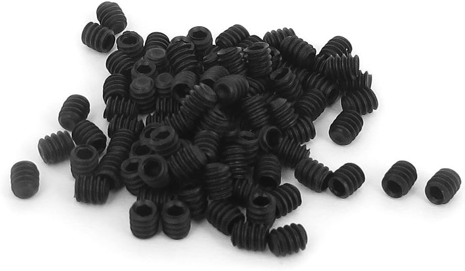 Juego 100 Pzas Casquillo Hexagonal Negro 4#-40x1/8pulg