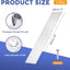 2 Pzas Placas Umbral 8x30" Aluminio Puerta Interior Exterior