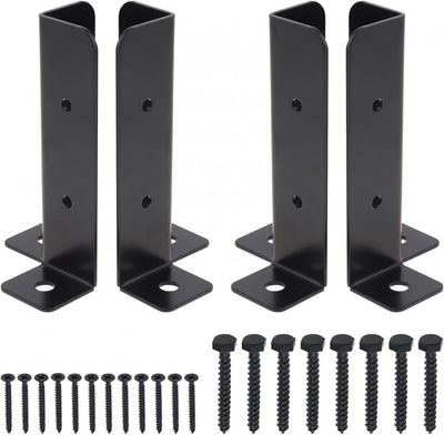 Base poste 4x4 pack 4 soportes anclaje grueso resistentes