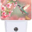 Luz Nocturna Colibrí con Flores Rosadas Enchufable 0.5w