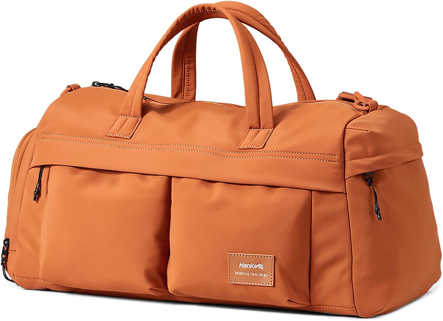 Bolsa de mano para mujer viaje ligera color marrón moca